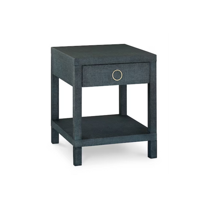 Ventura Raffia End Table - Pacific Blue - Chapin Furniture