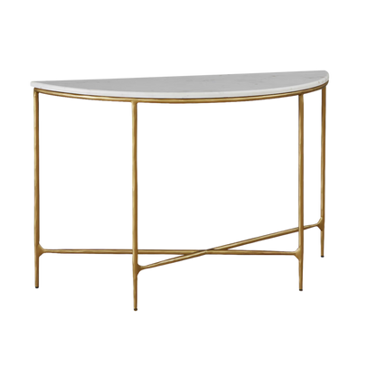 Keswick Demilune Console Table - Bronze - Chapin Furniture