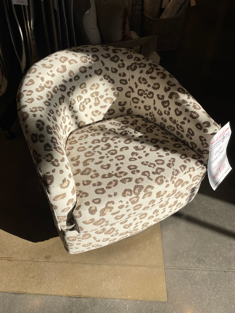 Ennely Swivel Chair- Raffia - Chapin Furniture