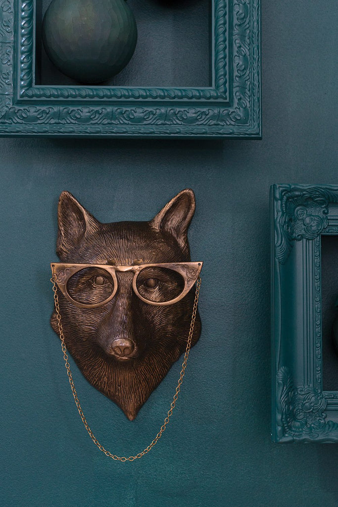 E + E Wall Mount | Eloise the Fox in Antique Gold - Chapin Furniture