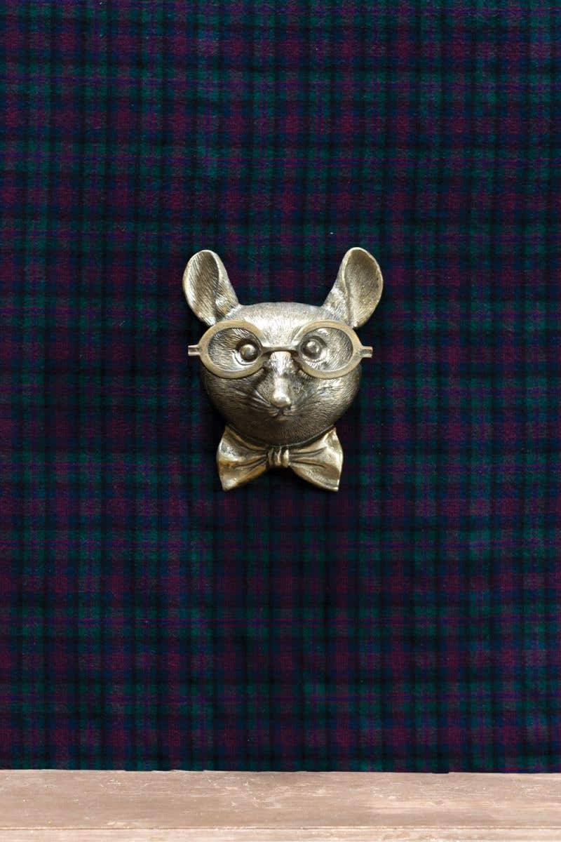 E + E Wall Mount | Louie the Mouse in Antique Gold - Chapin Furniture