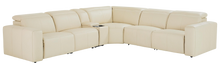 Bassett Club Level Airy Motion Sectional- Linen Leather - Chapin Furniture