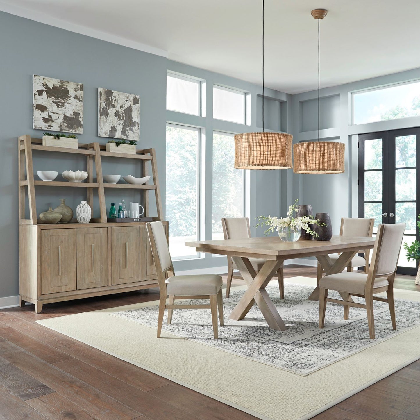 Brentwood Rectangular Double Pedestal Dining Table Set - Chapin Furniture