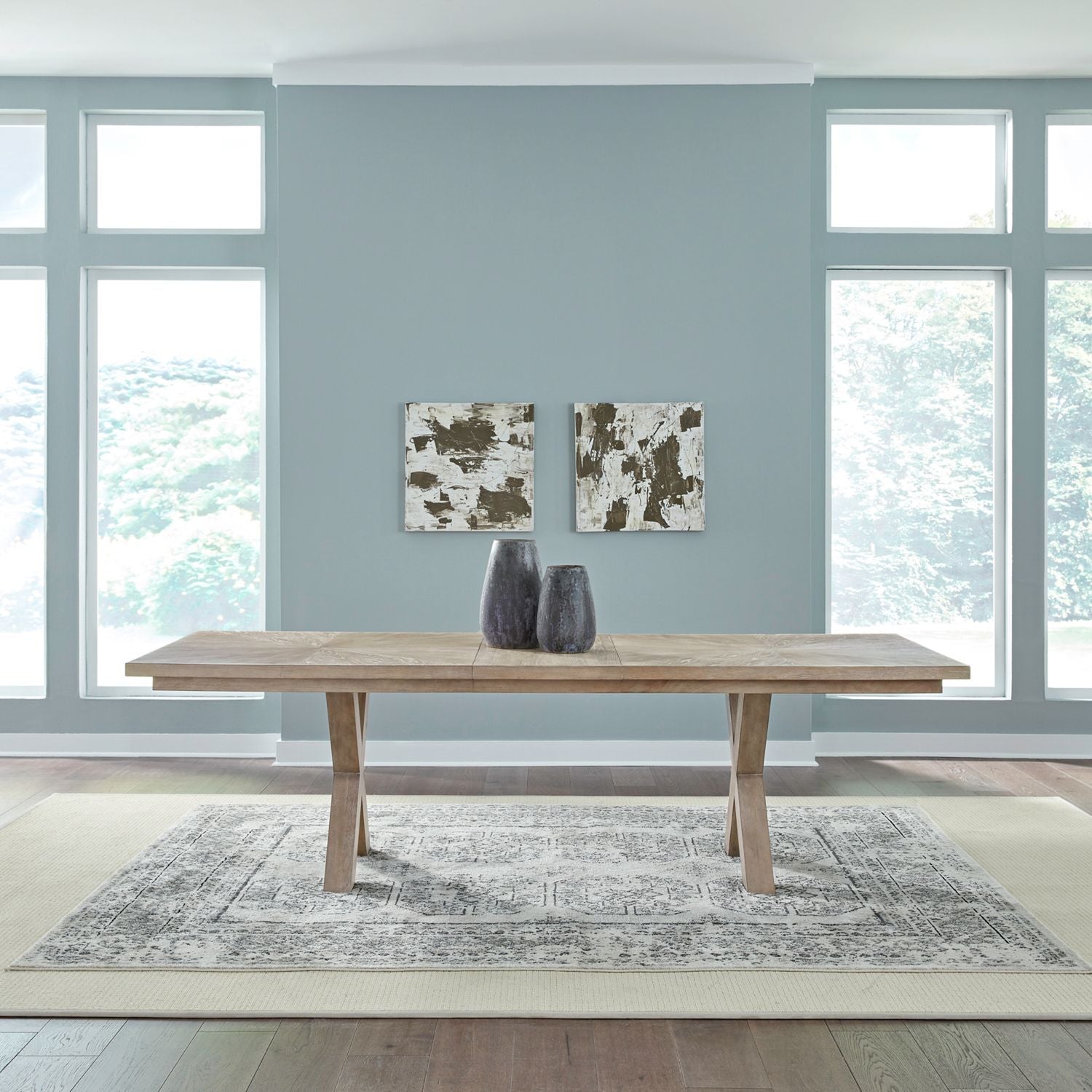 Brentwood Rectangular Double Pedestal Dining Table Set - Chapin Furniture