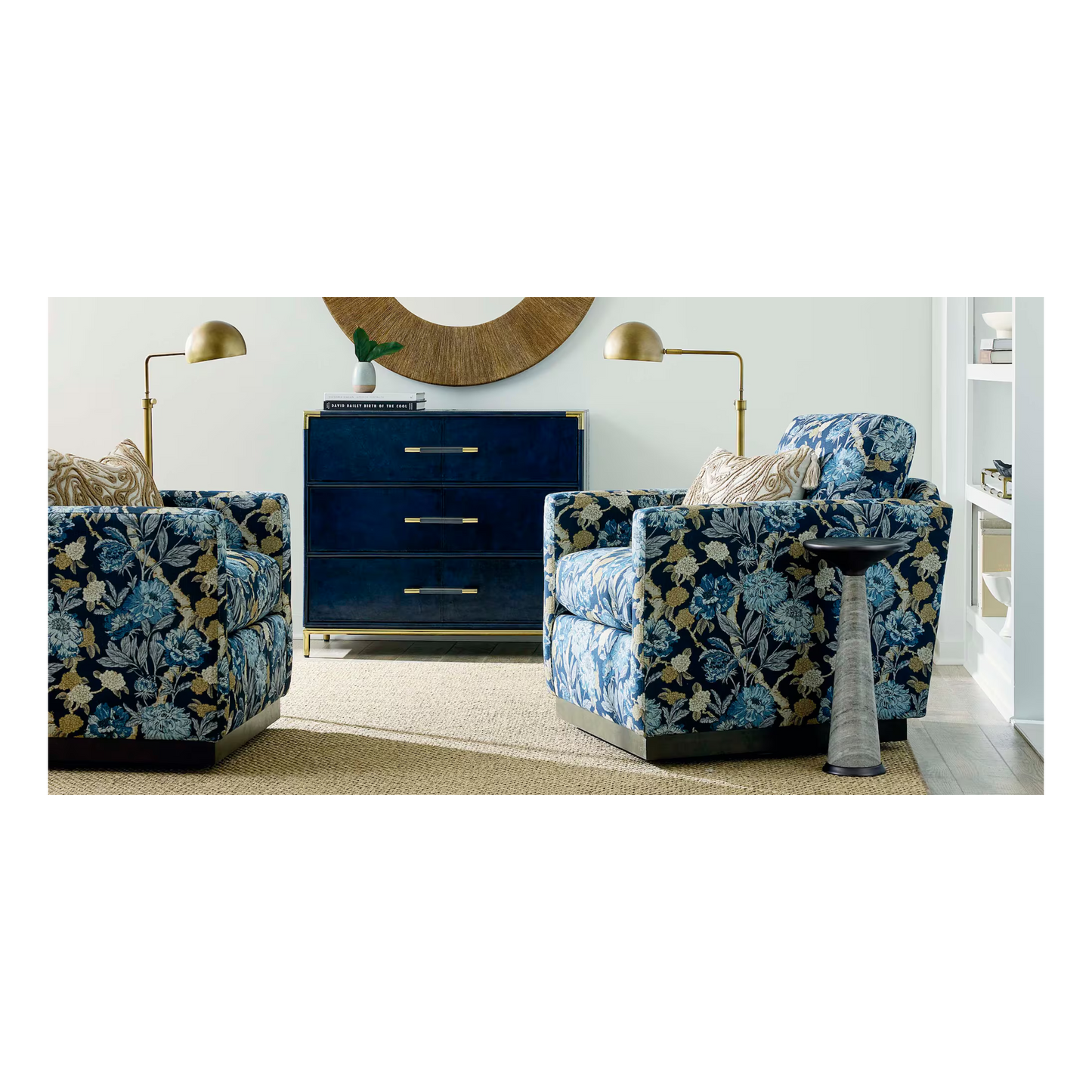 Myles Thin Track Arm Swivel Chair - Custom - Chapin Furniture