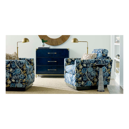 Myles Thin Track Arm Swivel Chair - Custom - Chapin Furniture