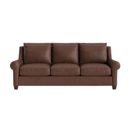 Ellery Leather Roll Arm Sofa 92.5" - Custom - Chapin Furniture
