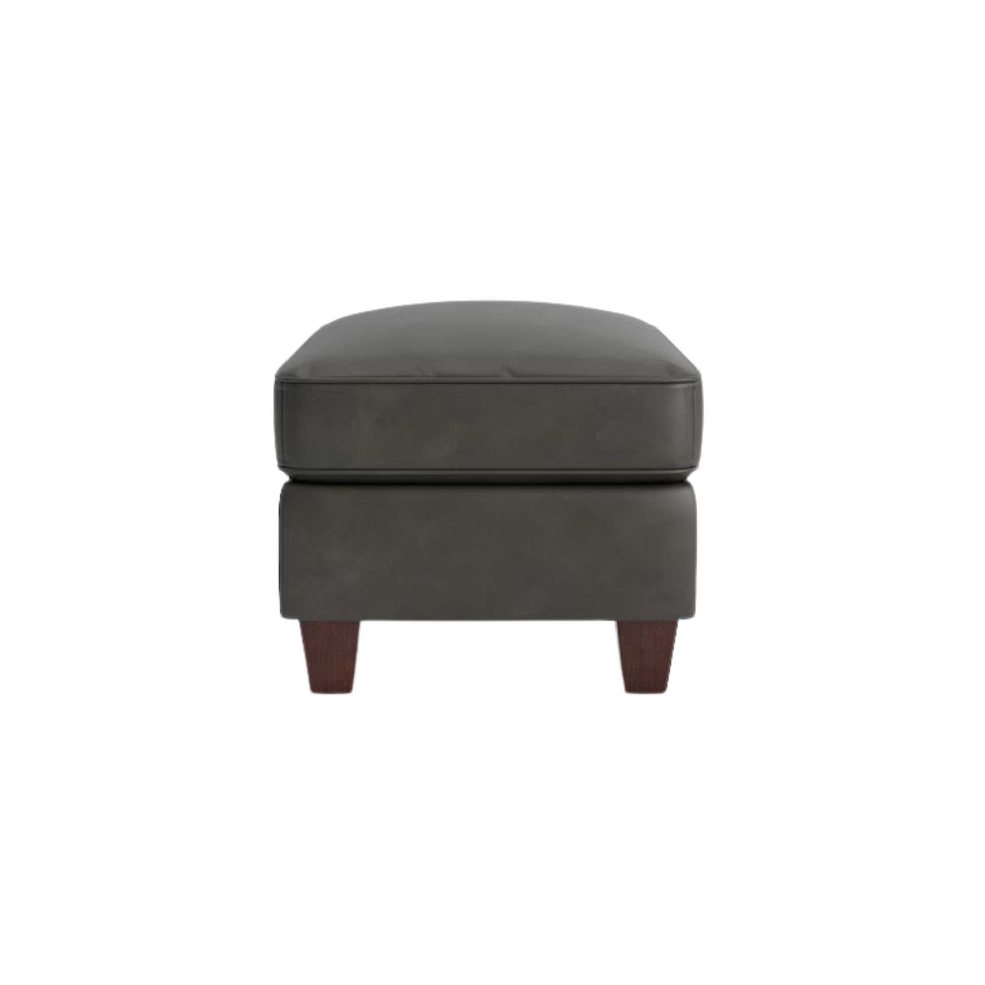 Corinna Leather Ottoman - Custom - Chapin Furniture