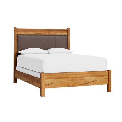 Benchmade Heritage Leather Upholstered Bed - Custom - Chapin Furniture