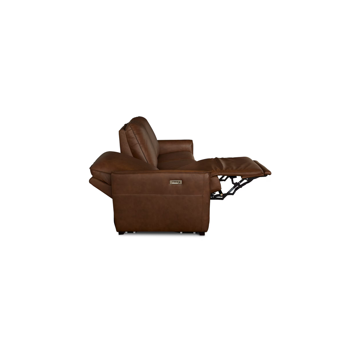 Everett Leather Modular Reclining Sofa - Cork Leather - Chapin Furniture