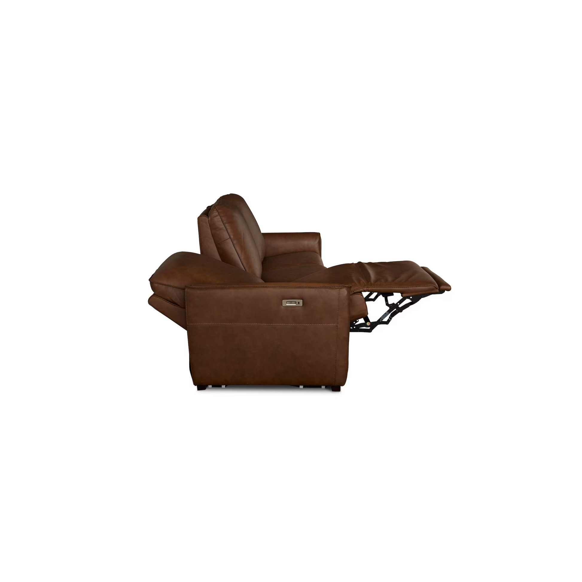 Everett Leather Modular Reclining Sofa - Cork Leather - Chapin Furniture