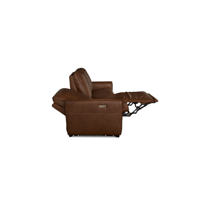 Everett Leather Modular Reclining Sofa - Cork Leather - Chapin Furniture