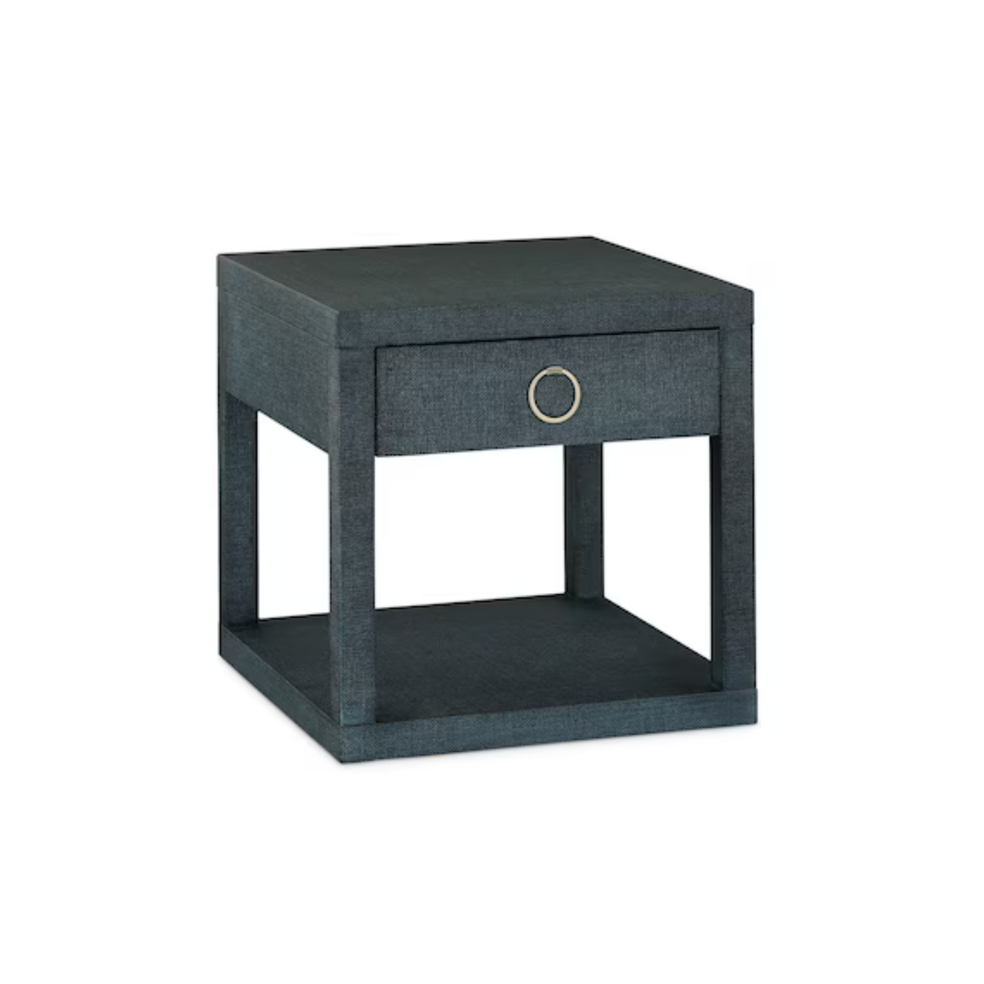 Ventura Raffia End Table - Pacific Blue - Chapin Furniture