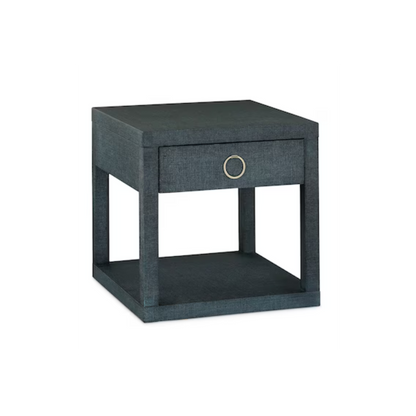Ventura Raffia End Table - Pacific Blue - Chapin Furniture