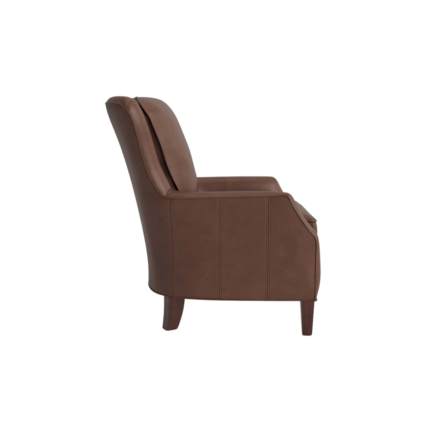 Kent Leather Slope Arm Chair - Custom - Chapin Furniture