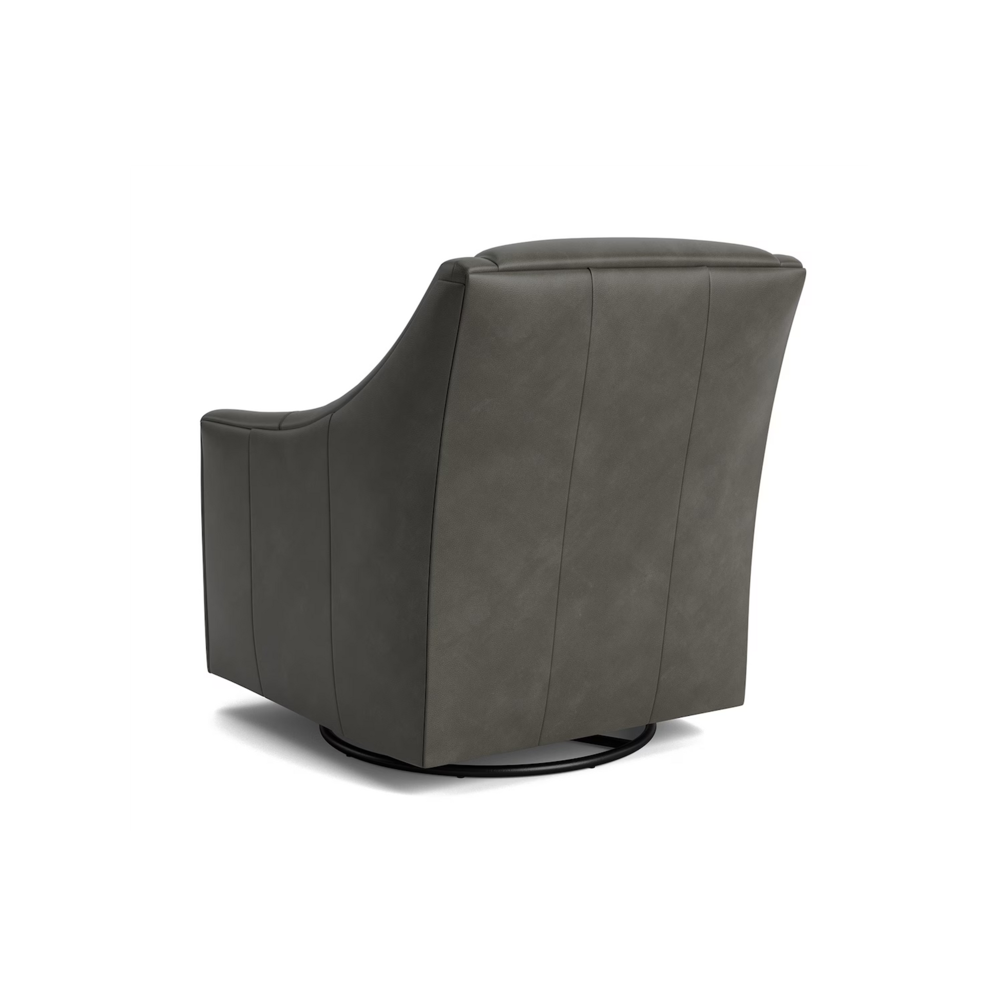 Corinna Leather Slope Arm Swivel Glider Chair - Custom - Chapin Furniture