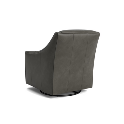 Corinna Leather Slope Arm Swivel Glider Chair - Custom - Chapin Furniture