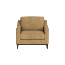 Sanford Leather Slope Arm Chair - Custom - Chapin Furniture