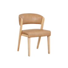 Asher Upholstered Faux Leather Dining Chair - Tan - Chapin Furniture