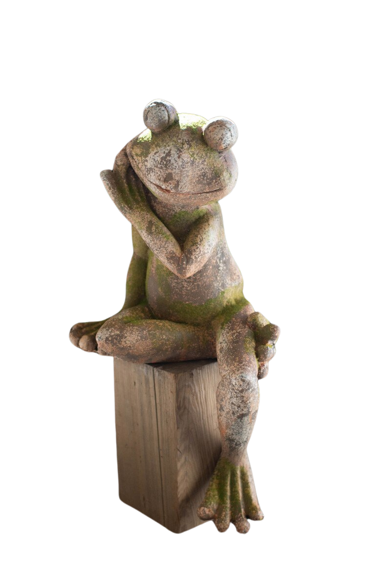 Large Faux Concrete Frog - Chapin Furniture