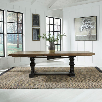 Harvest Home Rectangular Trestle Dining Table Set - Chapin Furniture