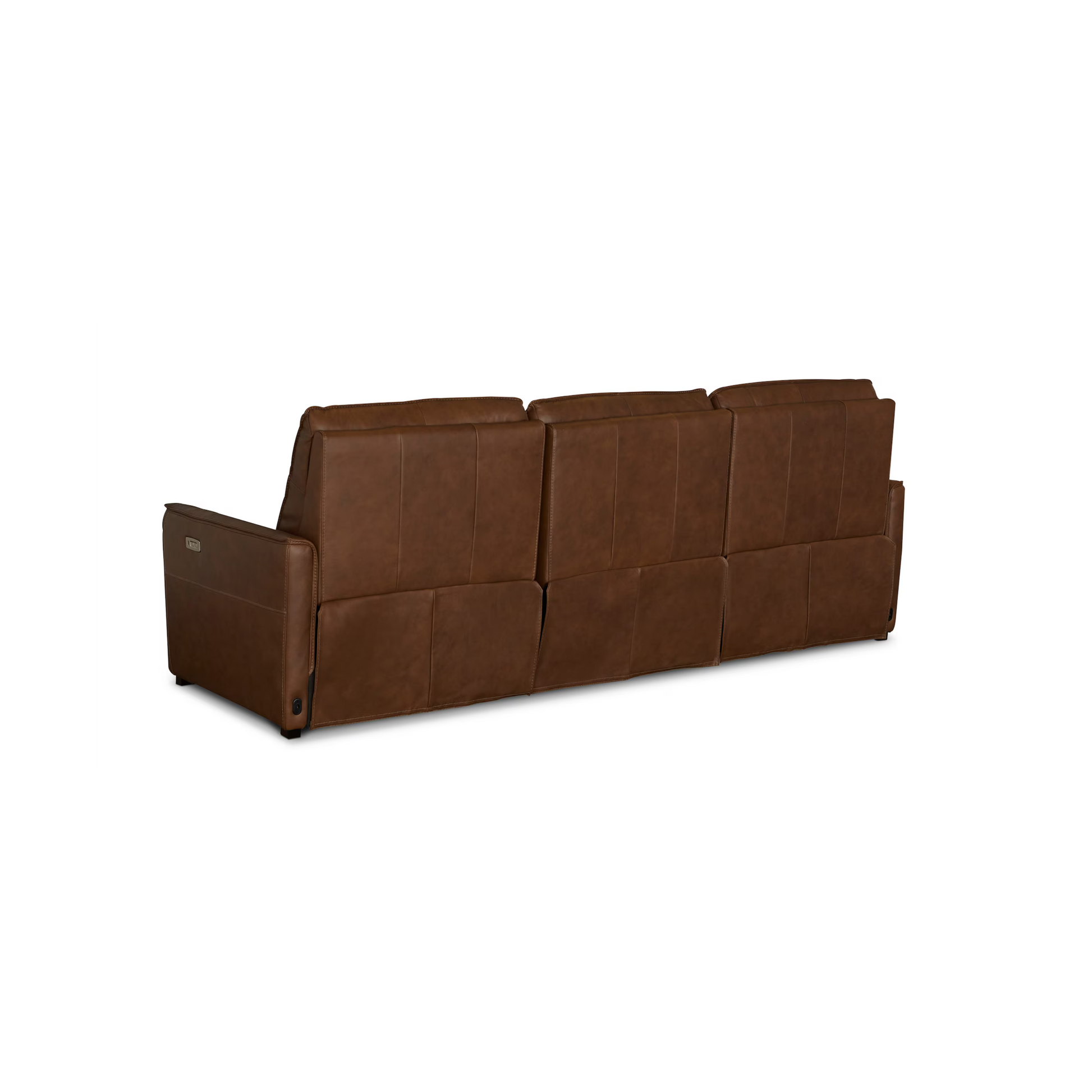 Everett Leather Modular Reclining Sofa - Cork Leather - Chapin Furniture