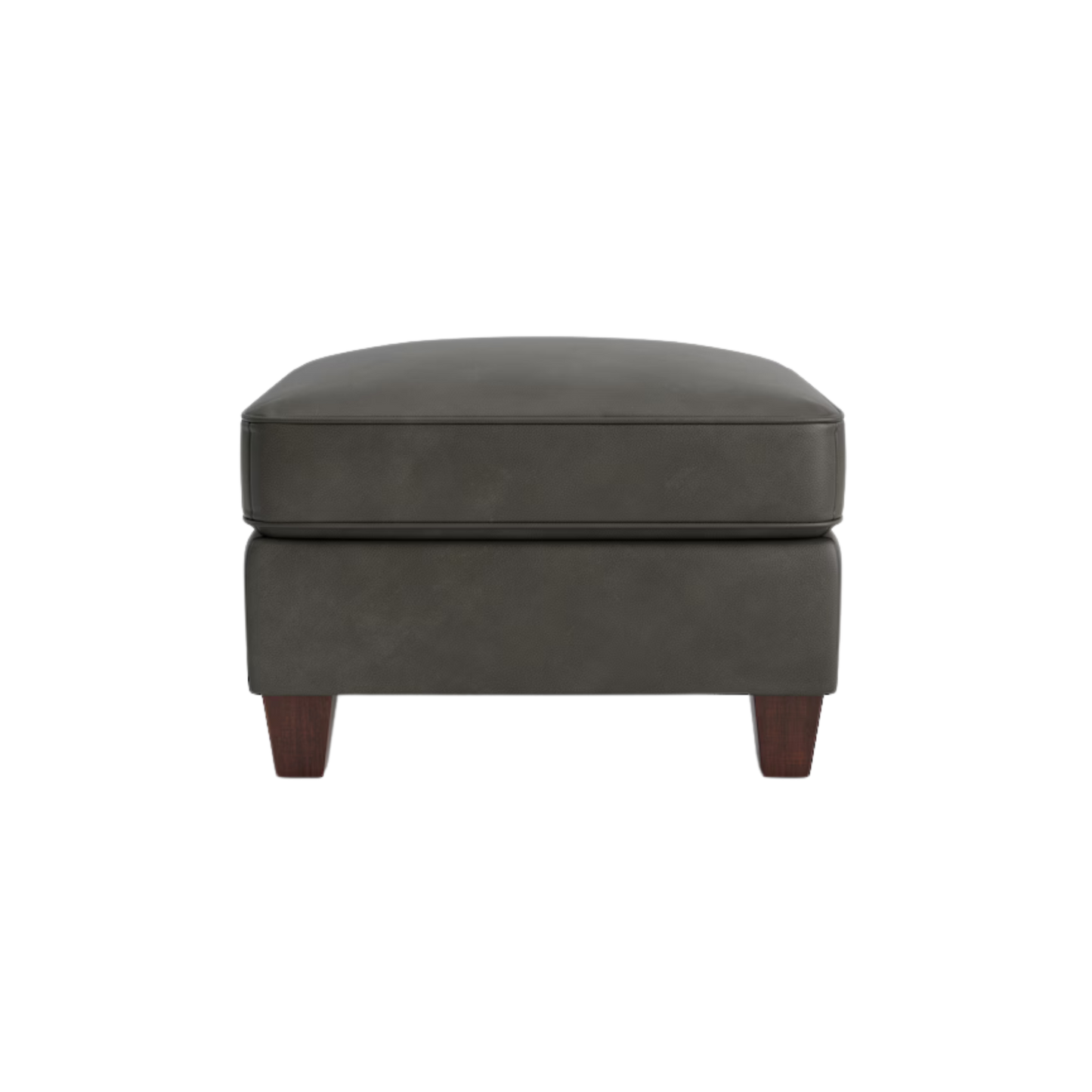 Corinna Leather Ottoman - Custom - Chapin Furniture