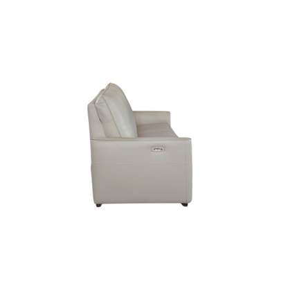 Everett Leather Modular Reclining Sofa - Light Grey - Chapin Furniture