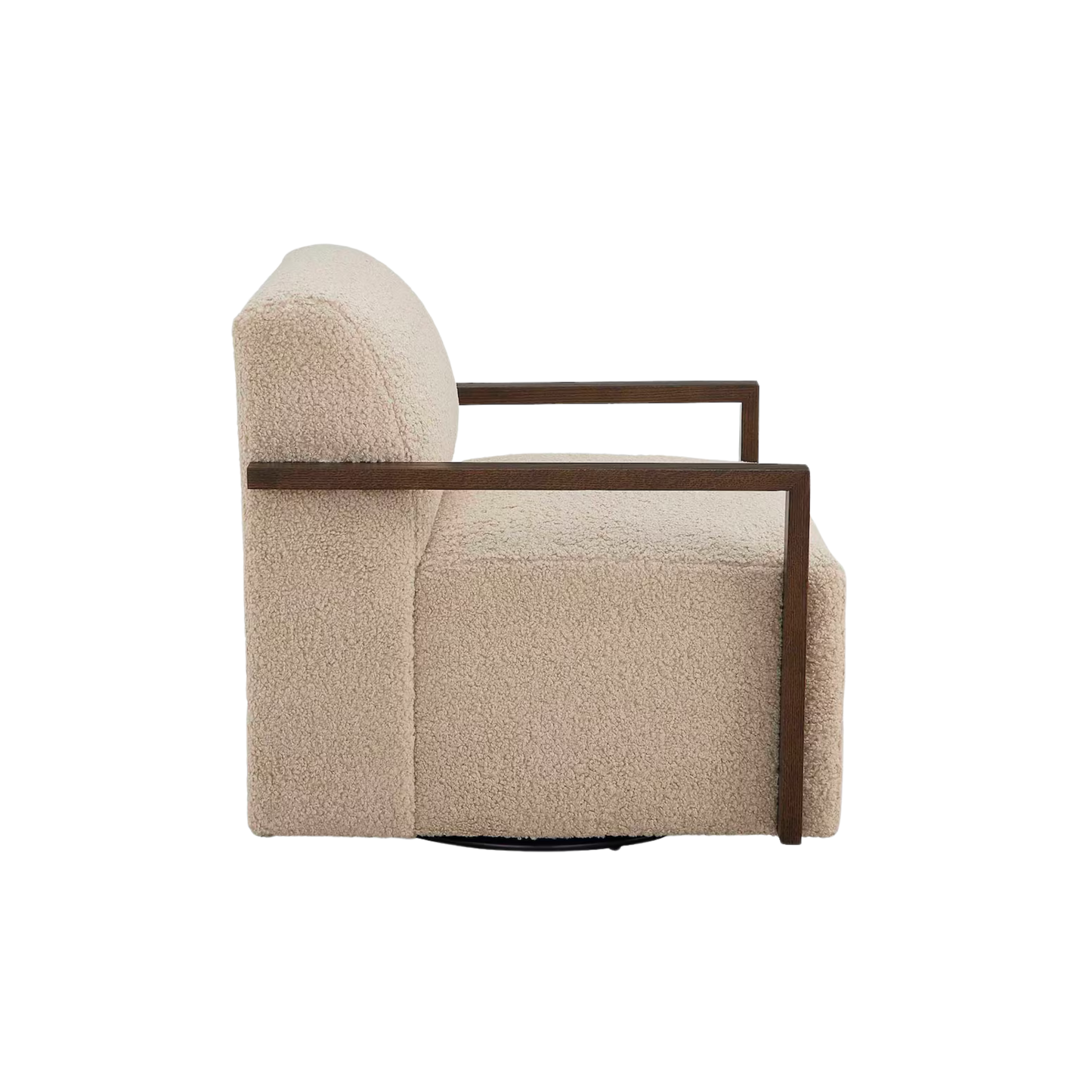 Creswell Wood Arm Swivel Chair - Custom - Chapin Furniture