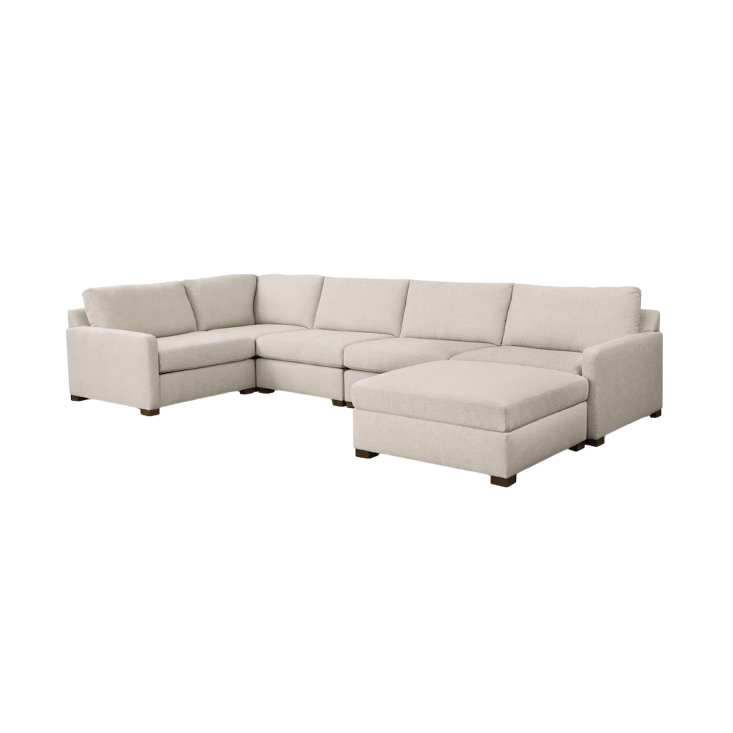 Colby Thin Track Arm Modular U-Shaped Sectional - Custom - Chapin Furniture