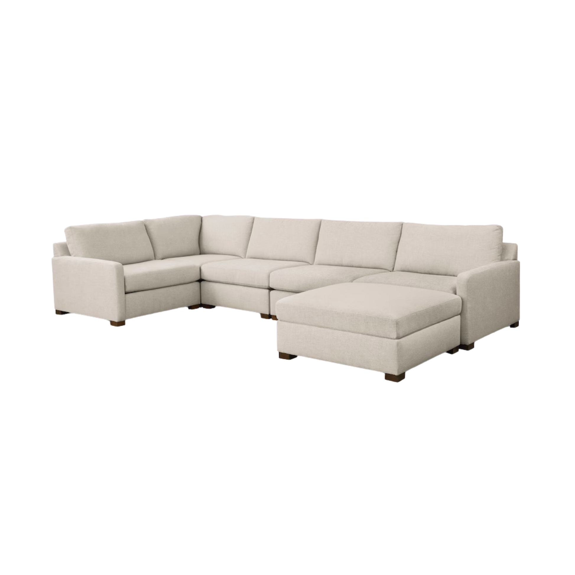 Colby Thin Track Arm Modular U-Shaped Sectional - Custom - Chapin Furniture