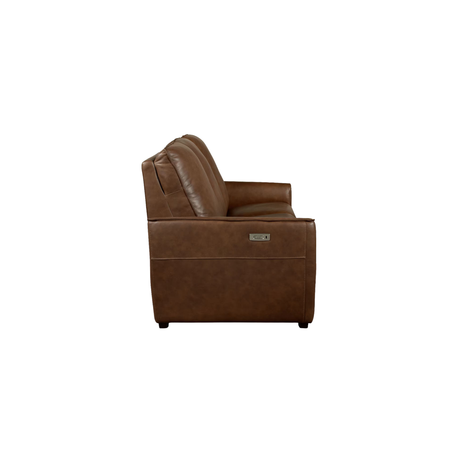 Everett Leather Reclining Sofa - Cork Leather - Chapin Furniture