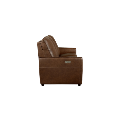 Everett Leather Reclining Sofa - Cork Leather - Chapin Furniture