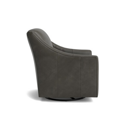 Corinna Leather Slope Arm Swivel Glider Chair - Custom - Chapin Furniture