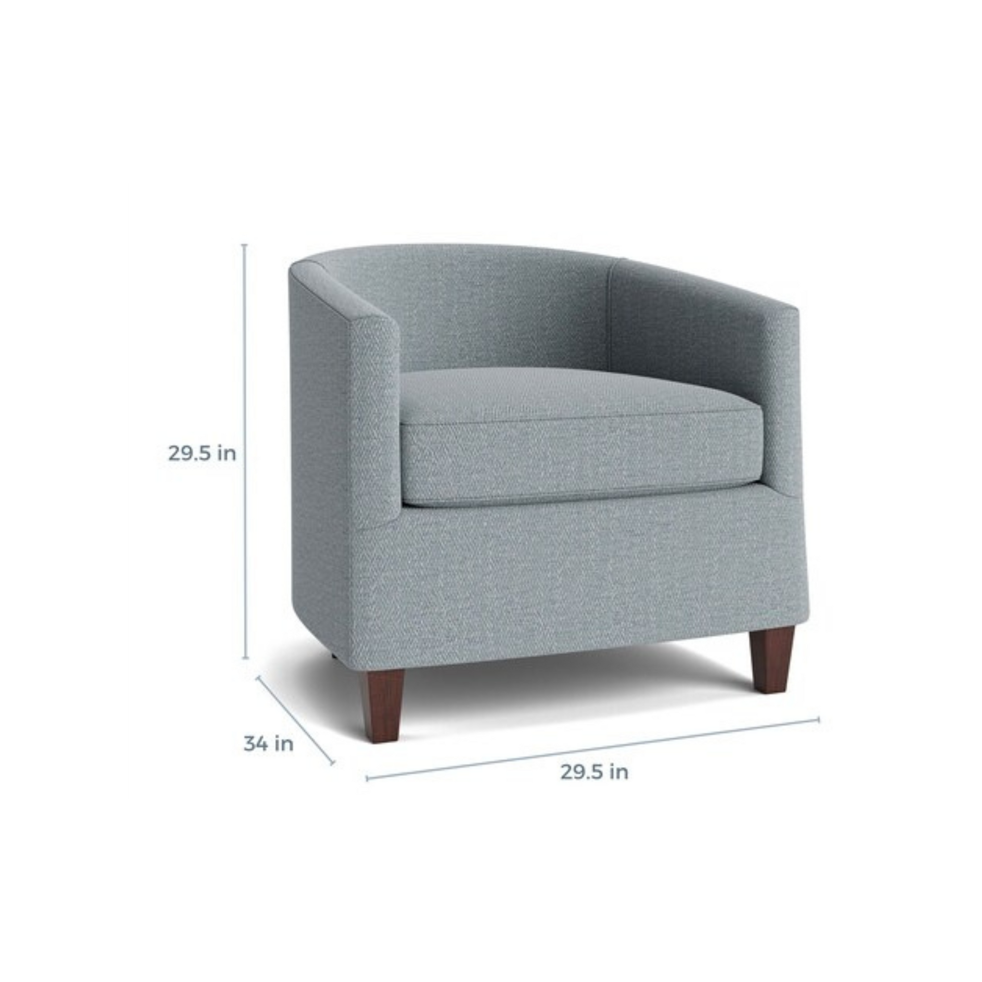 Maxwell Barrel Back Accent Chair - Custom - Chapin Furniture