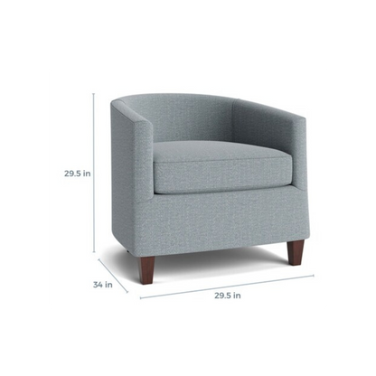 Maxwell Barrel Back Accent Chair - Custom - Chapin Furniture