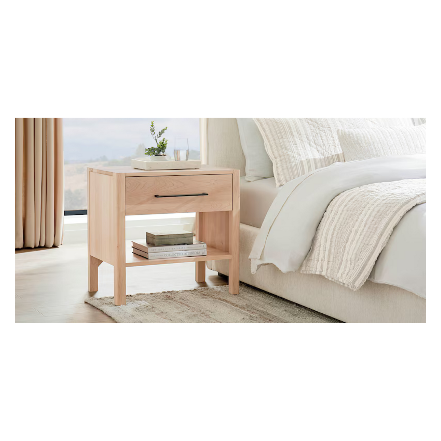 Benchmade Parkway Bedside Table - Lucent - Chapin Furniture