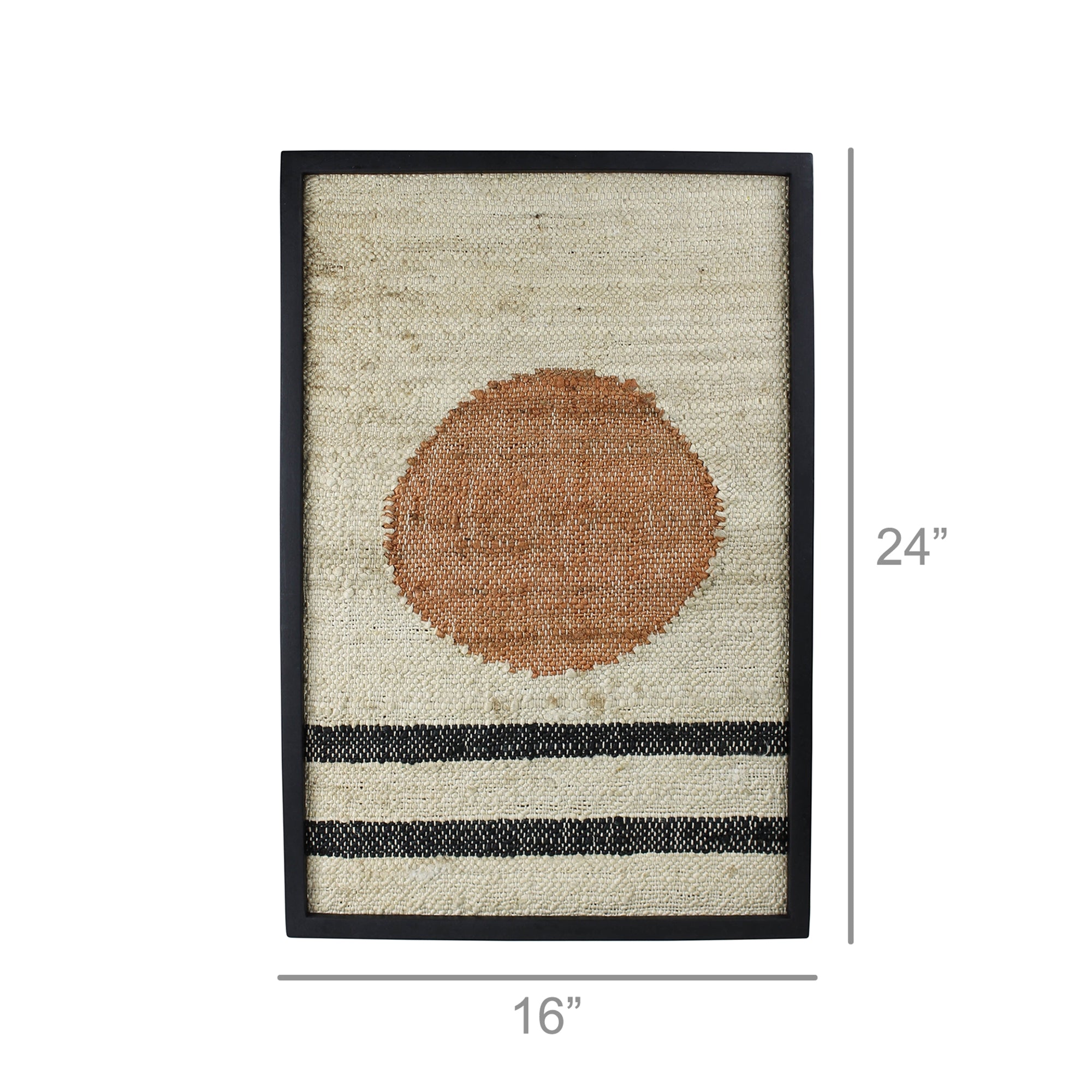 Mana Woven Wall Art - Circle Over Lines - Thumbnail 3
