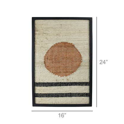 Mana Woven Wall Art - Circle Over Lines - Chapin Furniture