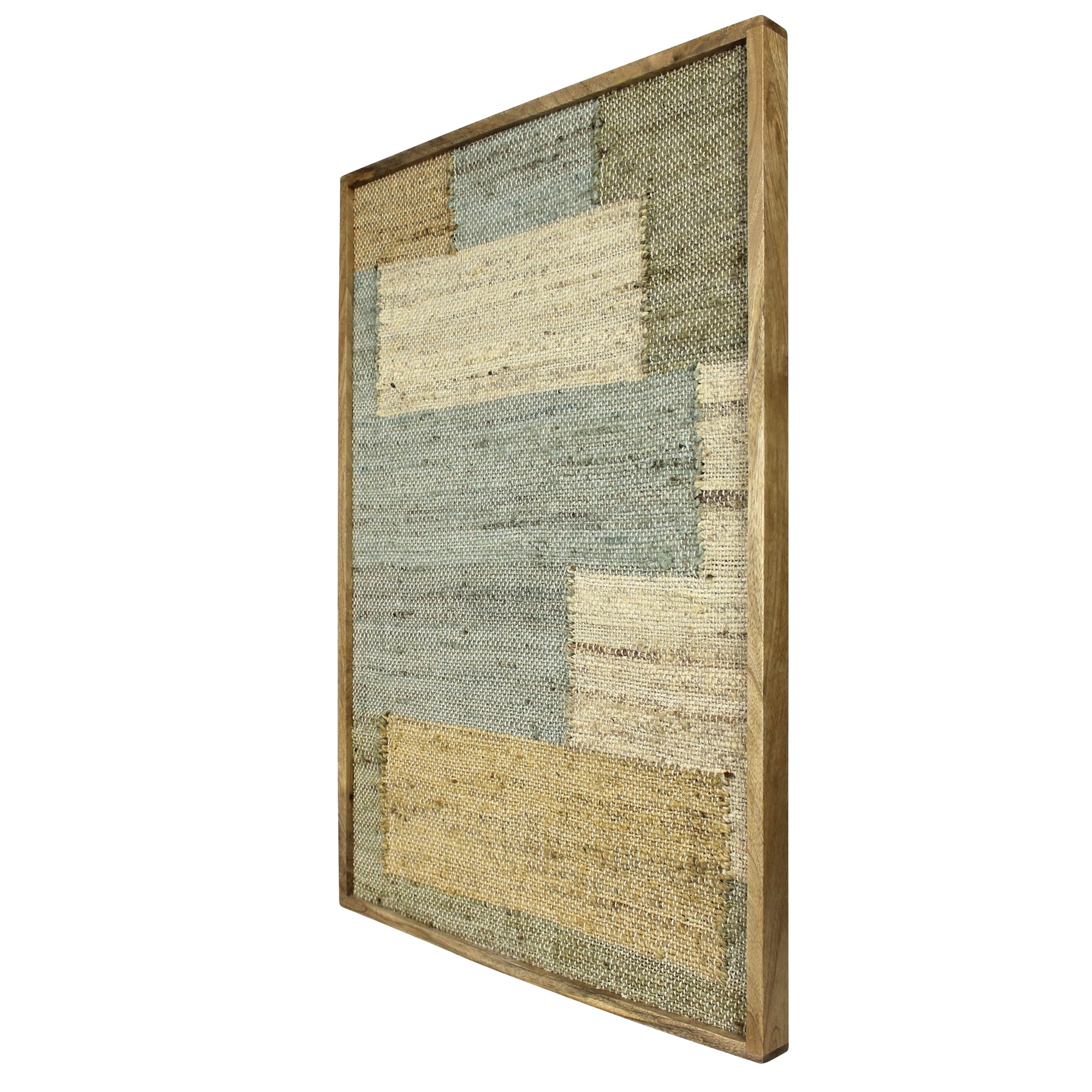 Chaves Woven Wall Art - Seaglass Rectangles - Thumbnail 3