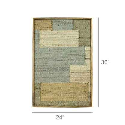Chaves Woven Wall Art - Seaglass Rectangles - Chapin Furniture