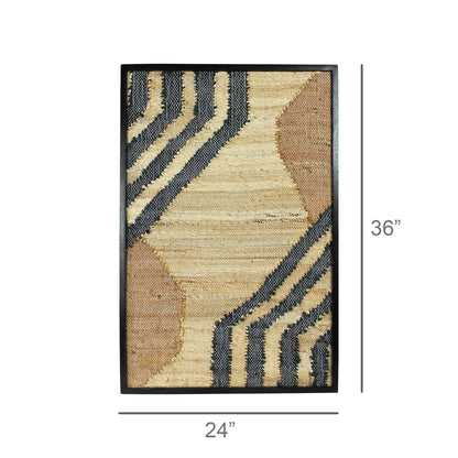 Chaves Woven Wall Art - Diagonal Lines - Chapin Furniture