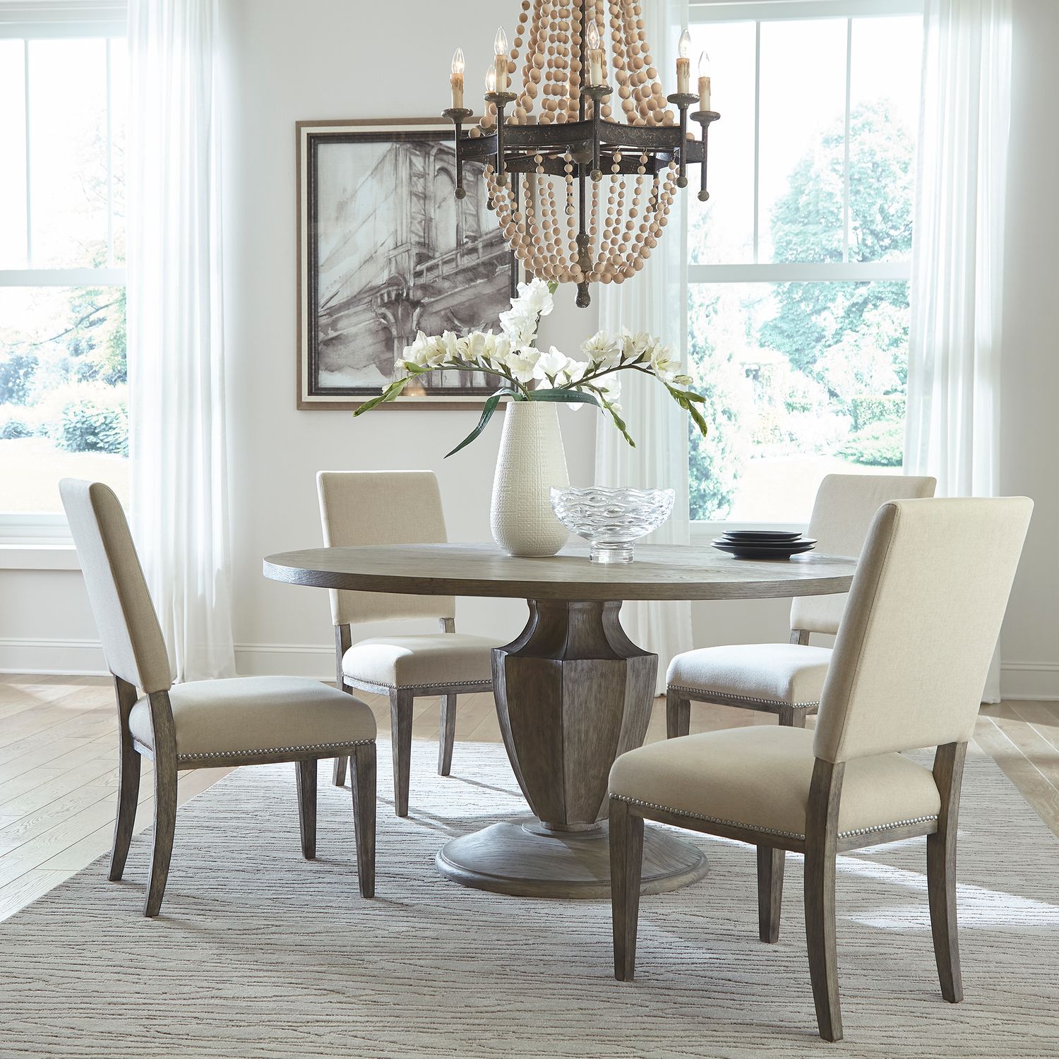 Westfield Pedestal Dining Table Set - Chapin Furniture
