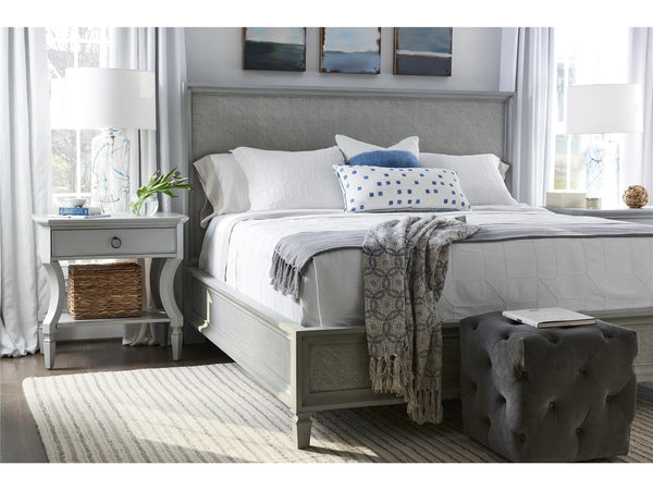 Summer Hill French Gray Woven Accent Queen Bed - Chapin Furniture