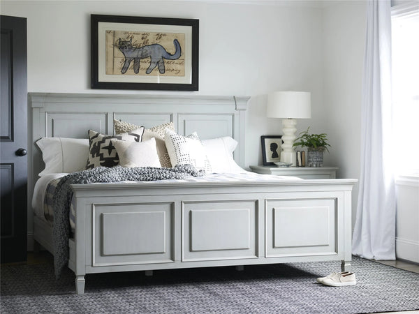 Summer Hill French Gray Panel King Bed - Chapin Furniture