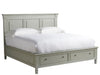 Summer Hill French Gray Storage Queen Bed - Chapin Furniture