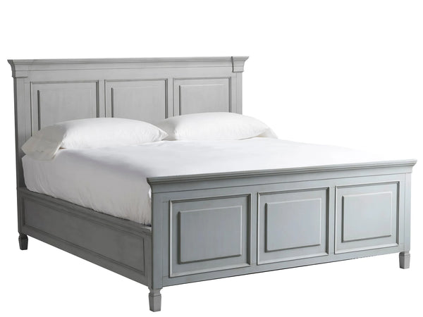 Summer Hill French Gray Panel Queen Bed - Chapin Furniture