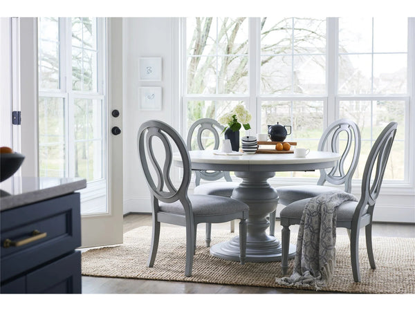 Summer Hill French Gray Round Dining Table - Chapin Furniture
