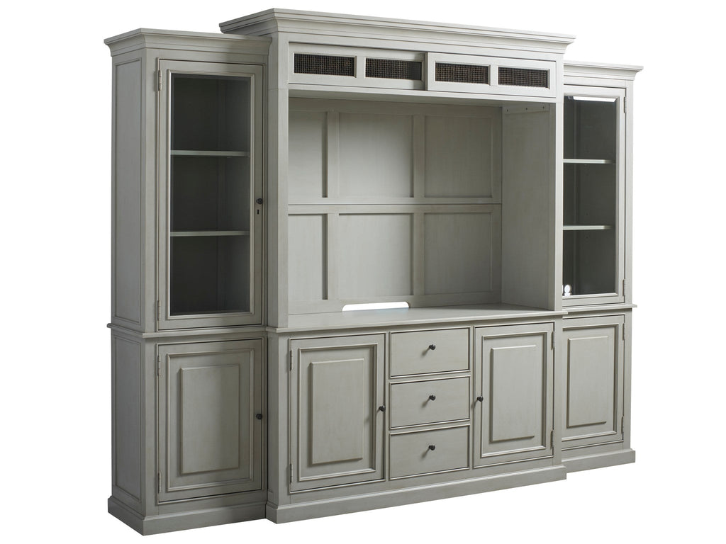 Summer Hill French Gray Home Entertainment Wall System - Chapin Furniture