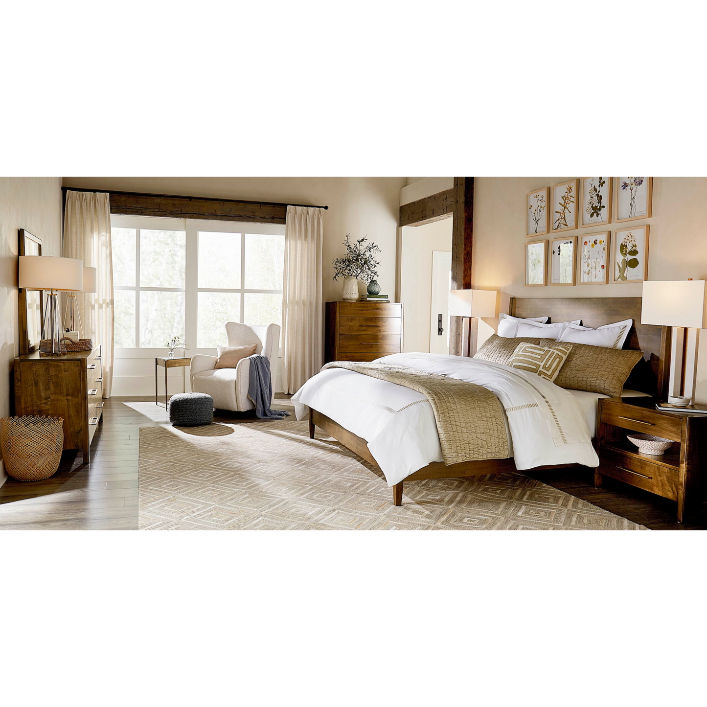 Benchmade Parkway California King Panel Bed - Tobacco - Chapin Furniture